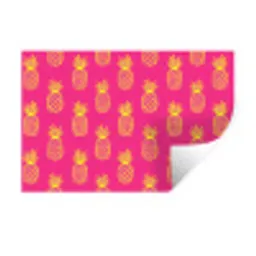 Ananas - Trendy - Roze Muursticker klein 286 -3d