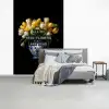 Quotes - Bloem - Tulp - Geel fotobehang vinyl groot -slaapkamer