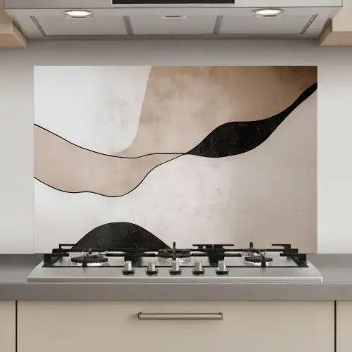 Contourlijnen - Abstracte landschap keuken achterwand spatscherm klein -3d_website