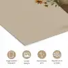 Vos - Gele bloemen - Minimalistisch poster papier klein -closeup_NL