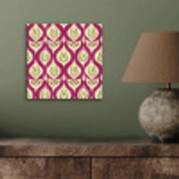 Retro - Floraal - Paars aluminium wit klein 46 -sfeer2