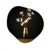 Sierlijk - Boeket - Goud - Vaas Wandcirkel Organisch Forex 3mm klein -3d