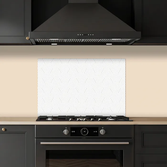 Grafisch - Patroon - Modern keuken achterwand spatscherm klein 900 -sfeer1