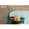 Lollys - Schaduw - Drie - Blauw Placemat vinyl groot -closeup