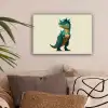 Stekels - Dino - Blauw - Gespierd canvas 2cm klein -sfeer1