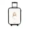 Ballerina prinses tussen beige stippen Kinderkoffer - Zwart klein -3d