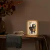 Abstract - Zwart - Goud - Modern Light Box met kabel (Tafellamp) klein -sfeer4