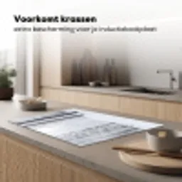 Bos - Sneeuw - Pad - Winter - Stilte Inductie beschermer vinyl 3mm klein -sfeer1