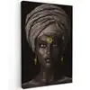 Vrouw - Afrikaans - Goud canvas 2cm klein -z3d
