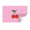 Kersen - Roze - Illustratie Muursticker klein -3d