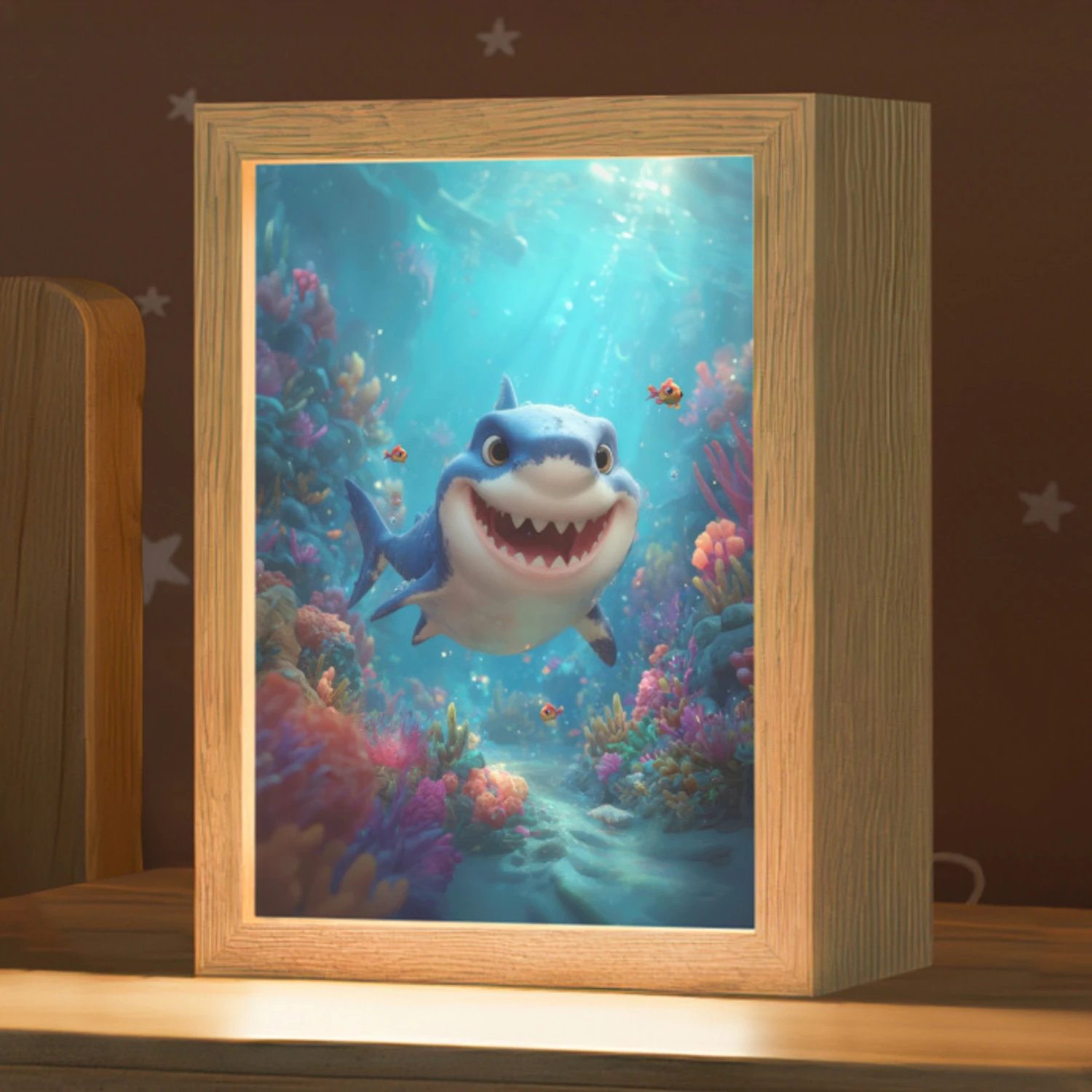 Haai - Onderwaterwereld - Oceaan Light Box met kabel klein -zzz_3d_website