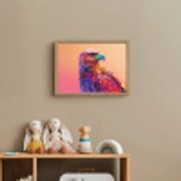 Arend - Vogel - Kleurrijk - Dier Light Box met batterij (Wandlamp kind) middel -sfeer2_kind