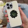 Rozet - Cirkelvormig - Donkergroen Hoesje iPhone 16 Pro Max met koord klein -sfeer3