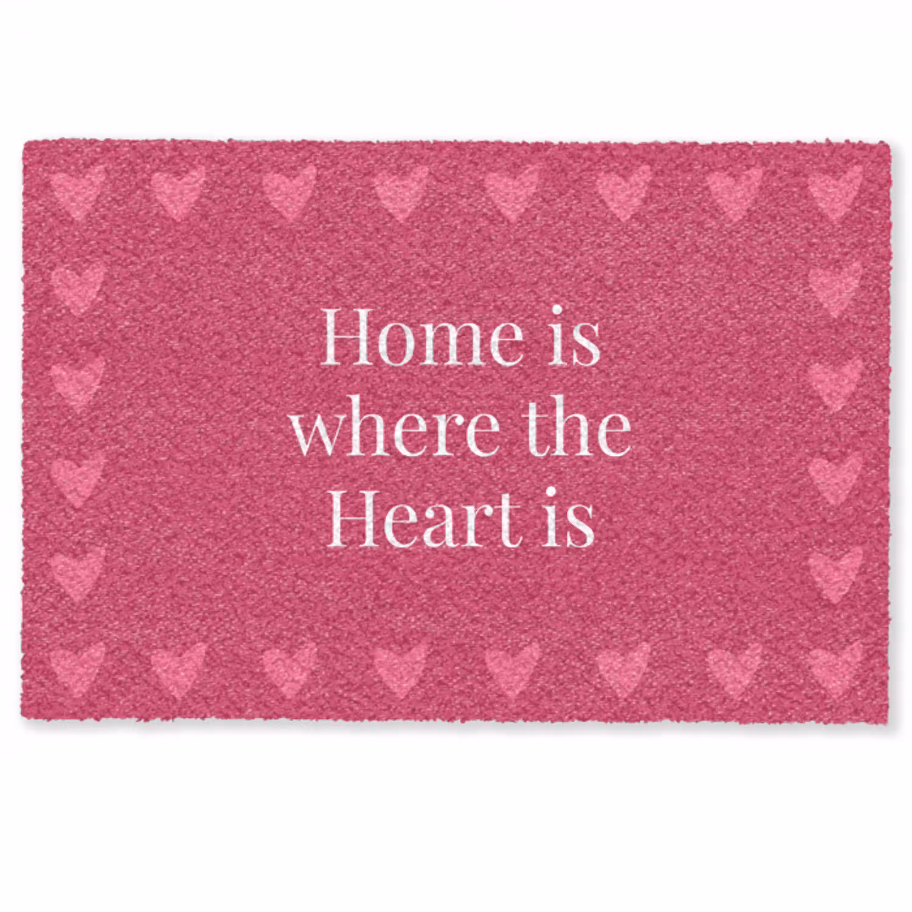Home is where the heart is - Quote - Roze Deurmat klein -zkaufland3d