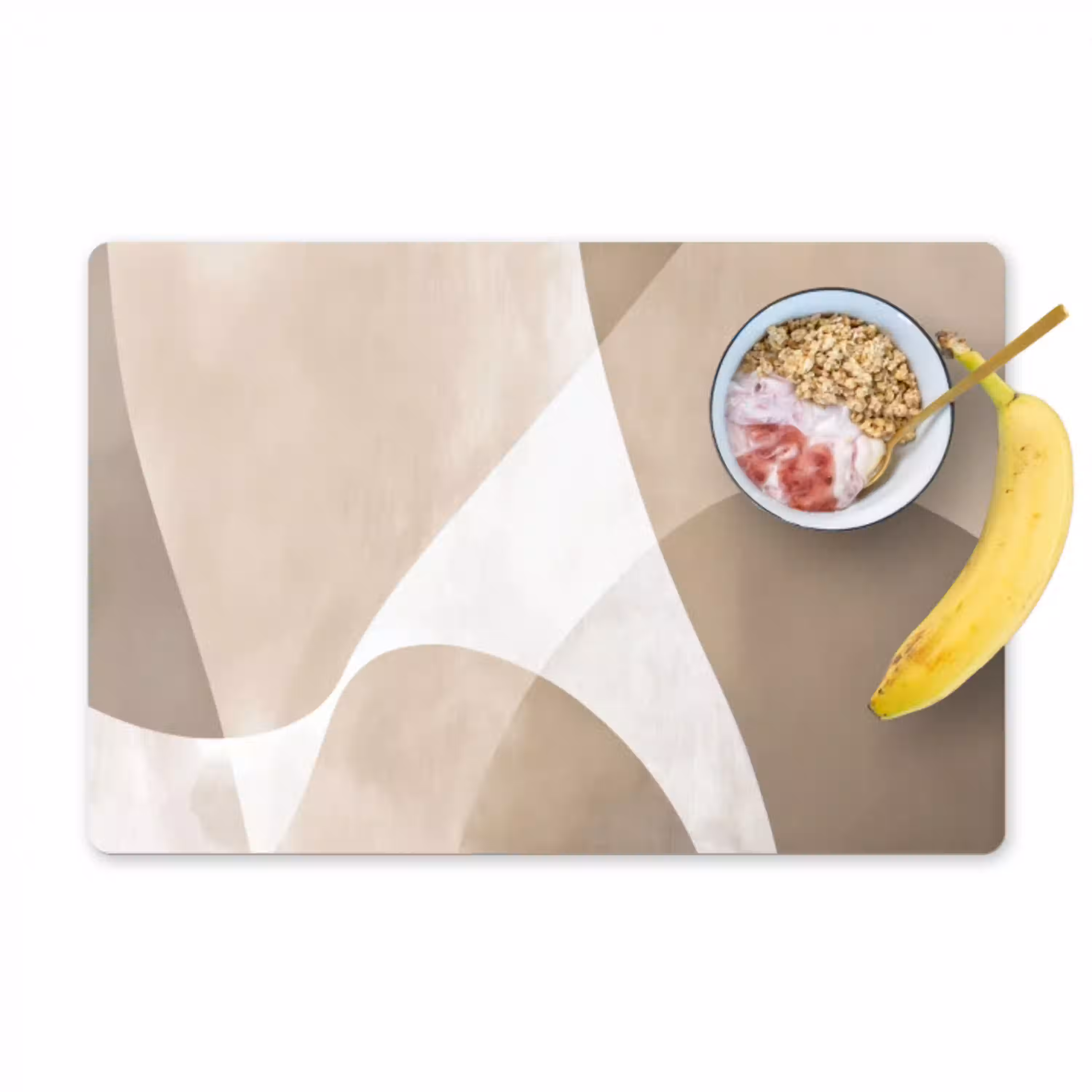 Vloeiende vlakken - Harmonieus - Golvend Placemat vinyl groot -zzzproduct_Kitchenyeah-website