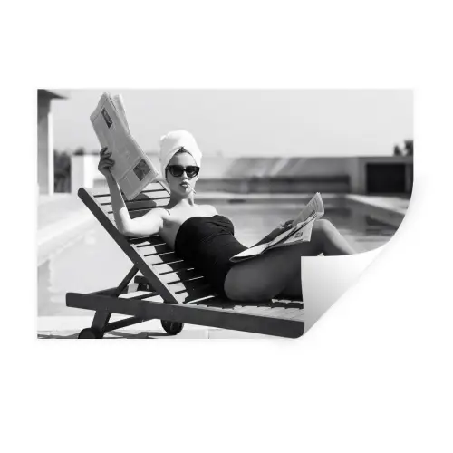 Glamour - Modern - Zwart - Wit Muursticker klein -3d