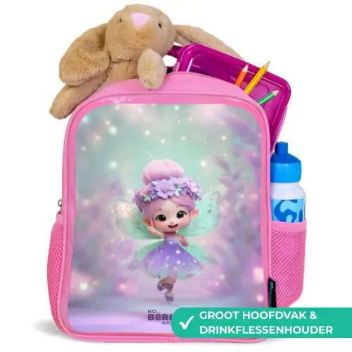Elf - Tover - Magisch Kinderrugzak - Roze middel -inhoud_NL