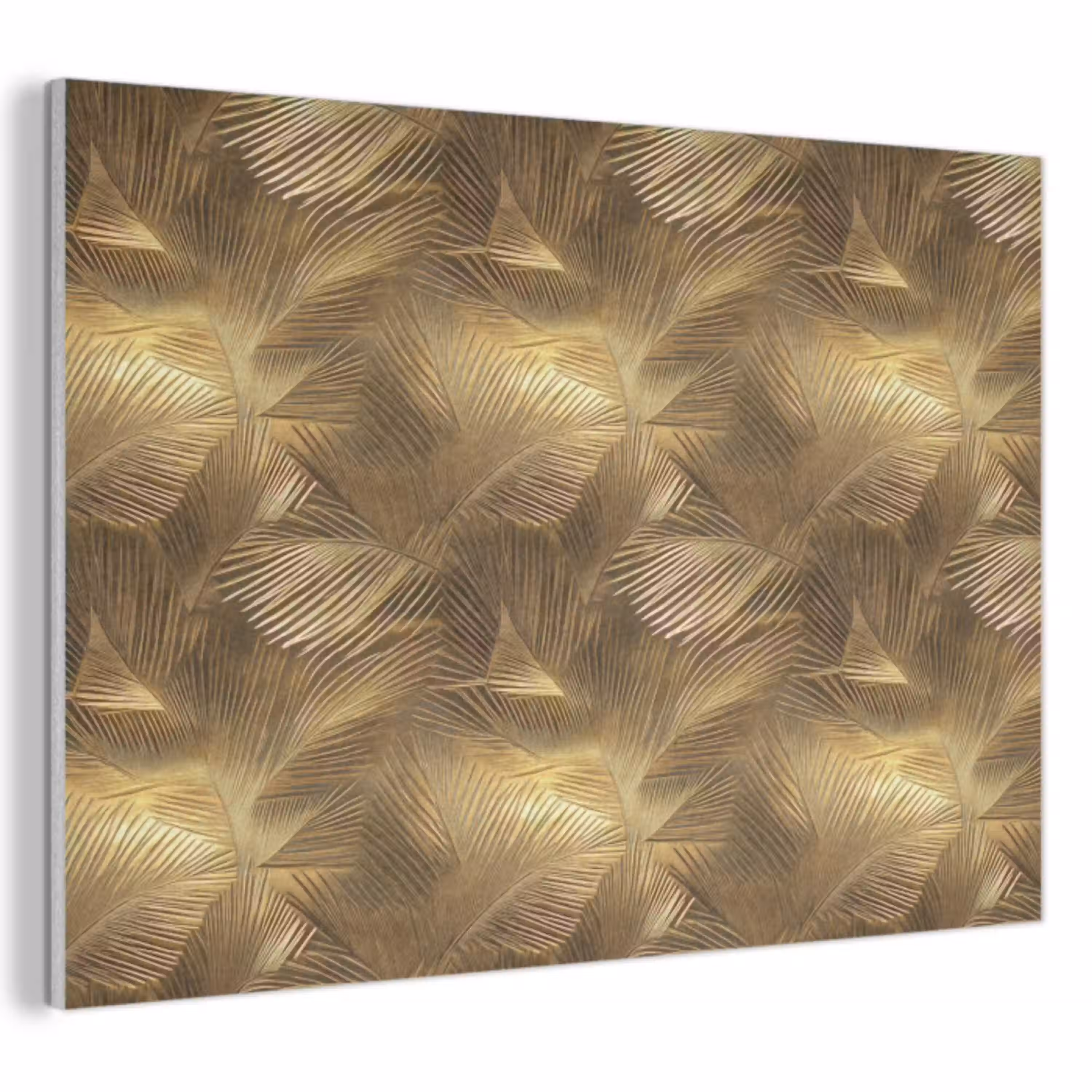 Palm - Waaier - Goud PET vilt klein 837 -3d
