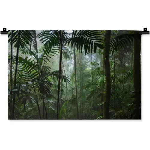 Regenwoud - Tropisch - Jungle - Bomen - Planten Wandkleed katoen klein -zz3d