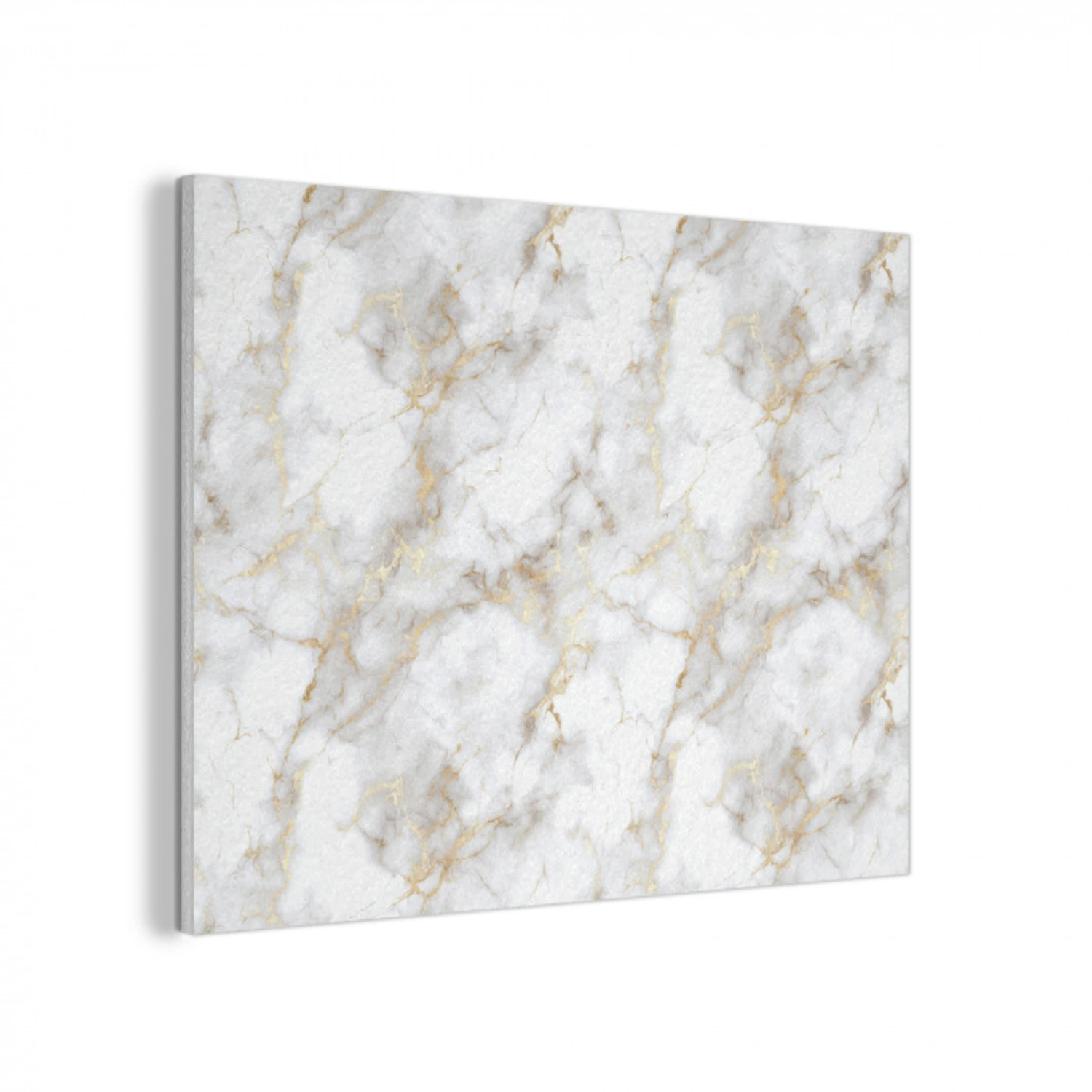 Gouden aders - Marmer - Wit PET vilt klein 837 -3d