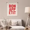 Blokletters - Rood - Kartelrand Wandkleed katoen klein -sfeer4