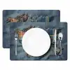 Wereldkaart - Denim - Textiel Placemat vinyl groot -zzsfeer2_Kitchenyeah-website