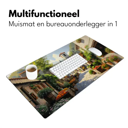Dorp - Zon - Kraampjes - Huizen Muismat XXL klein -sfeer4