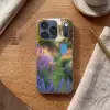 Tuinhuisje - Blauw - Bloemen Telefoonhoesje iPhone 17 Pro klein -sfeer1