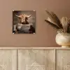 Schotse hooglander - Krant - Toilet plexiglas 5mm klein -sfeer5