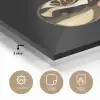 Kersen - Zwart - Goud - Chrome plexiglas 5mm klein -sfeer2