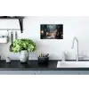 Winterdorp - Sneeuw - Donker Muursticker klein -keuken