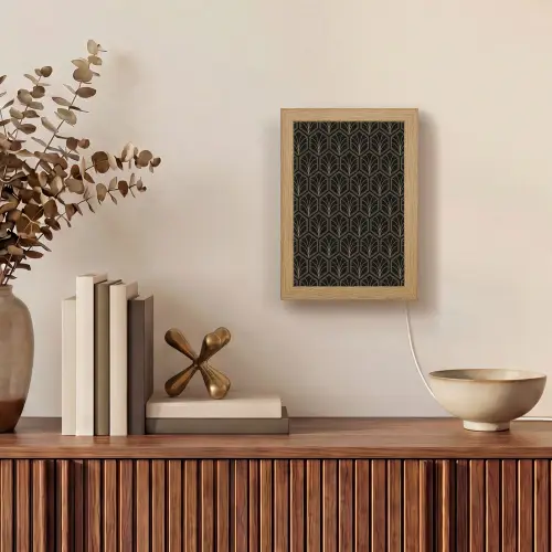 Pijlvorm - Waaier - Goud Light Box met kabel (Tafellamp) klein 925 -sfeer2
