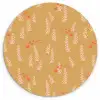 Zee - Dieren - Geel - Algen Wandcirkel kunststof plaat 5mm dik klein 188 -3d