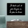 Ik kook niet - Spreuken - Koken - Humor - Quotes canvas 2cm klein -sfeer4