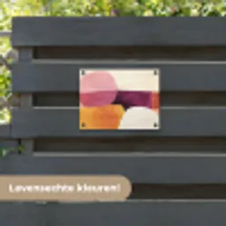 Vormen - Abstract - Kleurrijk tuinposter los doek klein -sfeer3