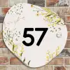 Gele bloemen - Traditioneel Naambord Organisch middel -sfeer10
