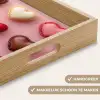 Macarons - Hartjes - Kleurrijk - Roze Dienblad Rechthoek middel -USP_HandgreepNL