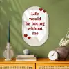 Quote - Tekstballon - Hartjes Wandcirkel Ovaal Forex klein -sfeer2