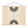 Geometrische bogen - Minimalistisch - Symmetrisch textielposter latten blank klein -3d