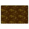 Bruin - Bloemen - Goud Placemat vinyl groot 368 -zzsfeer1_Kitchenyeah-website