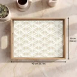 Motief - Modern - Beige Dienblad Rechthoek middel 911 -USP_FormaatEN