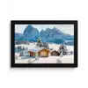 Landschap - Winter - Sneeuw fotolijst zwart zonder passe partout klein -3d