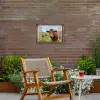 Doorkijk - Koe - Weiland - Landschap - Dieren Tuinposter op houten frame 2 cm dik klein -sfeer3