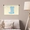 Illustratie - Cowboylaarzen - Patroon Wandkleed katoen klein -sfeer4
