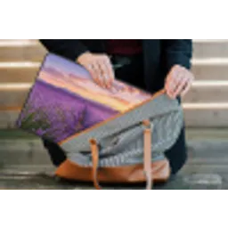 Lavendel - Veld - Natuur - Paars laptophoes neopreen klein -tas