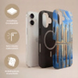 Skyline - Wolkenkrabbers - Water - Blauw Toughcase MagSafe Apple iPhone 17 klein -USP_Lagen_DE
