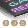 Gaming - Led - Quote - Eat sleep game repeat - Gamen plexiglas 5mm klein -sfeer2