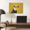 Toekan - Minimalistisch - Snavel - Oranje PET vilt klein -sfeer5
