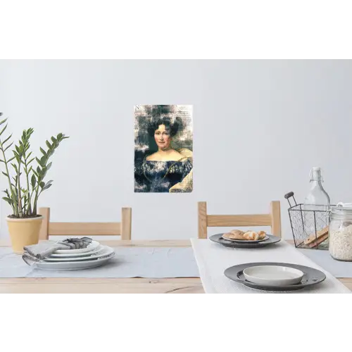 Johanna Henriette Engelen - Dubois Drahonet - Krant Muursticker klein -eettafel