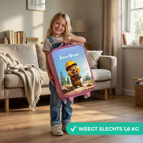 Billy Bouwhelm Kinderkoffer - Roze klein -sfeer2_NL